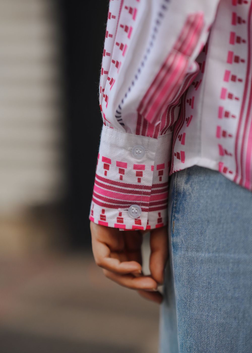 Pink Ikat Shirt