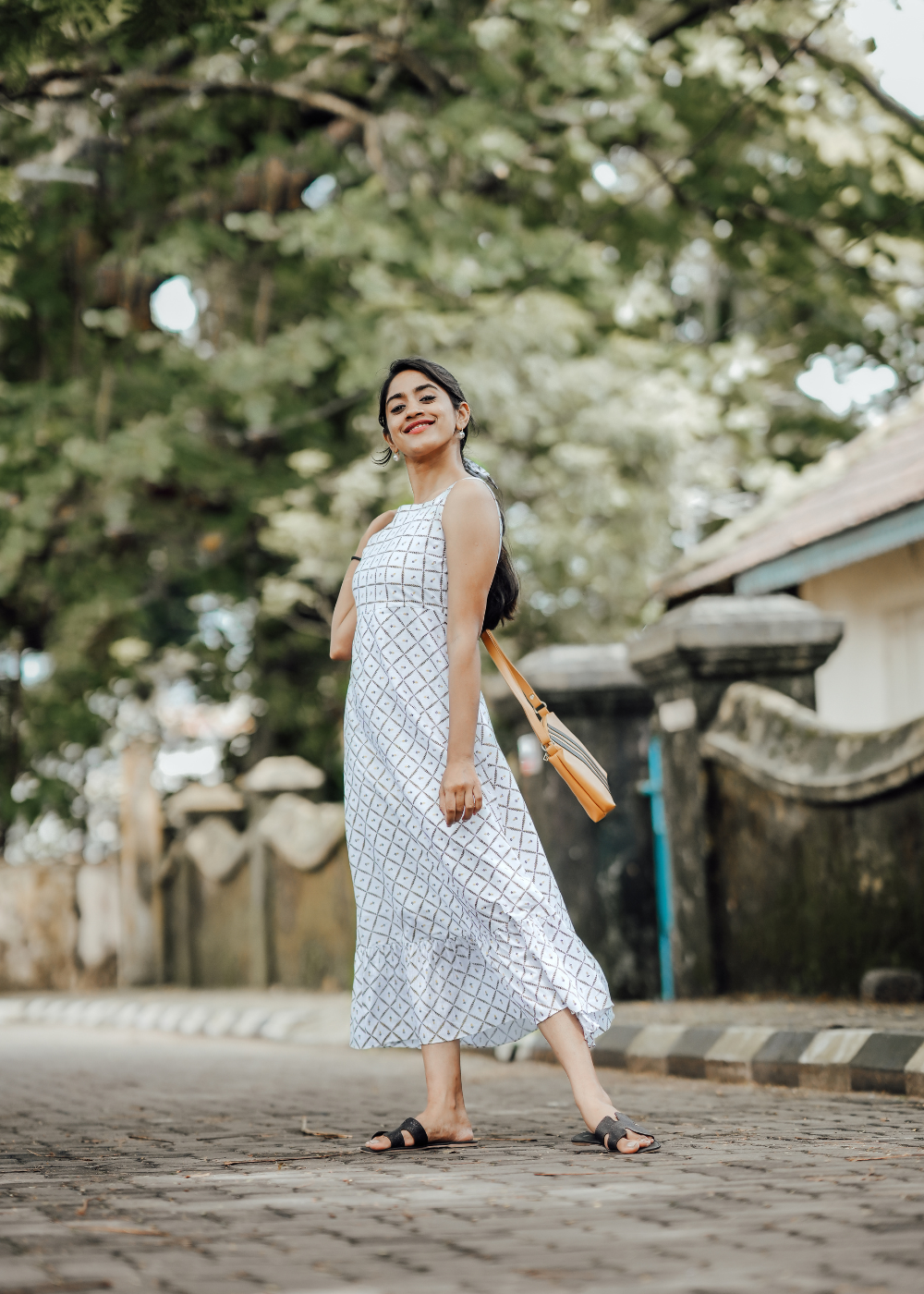 Ethnic Shrug Dress**