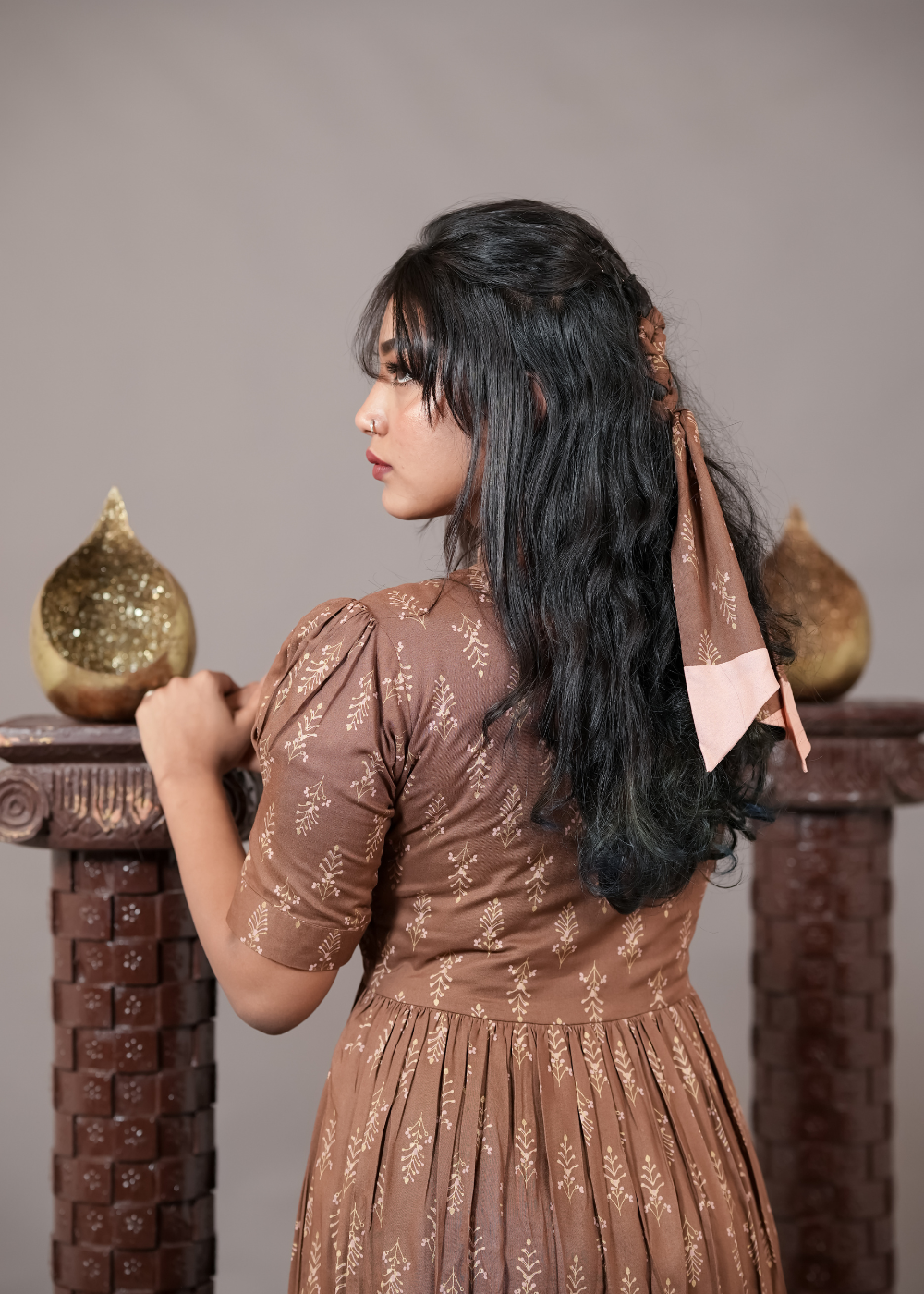 Classic Brown Dress**