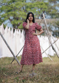 Burgundy Sheath Dress**