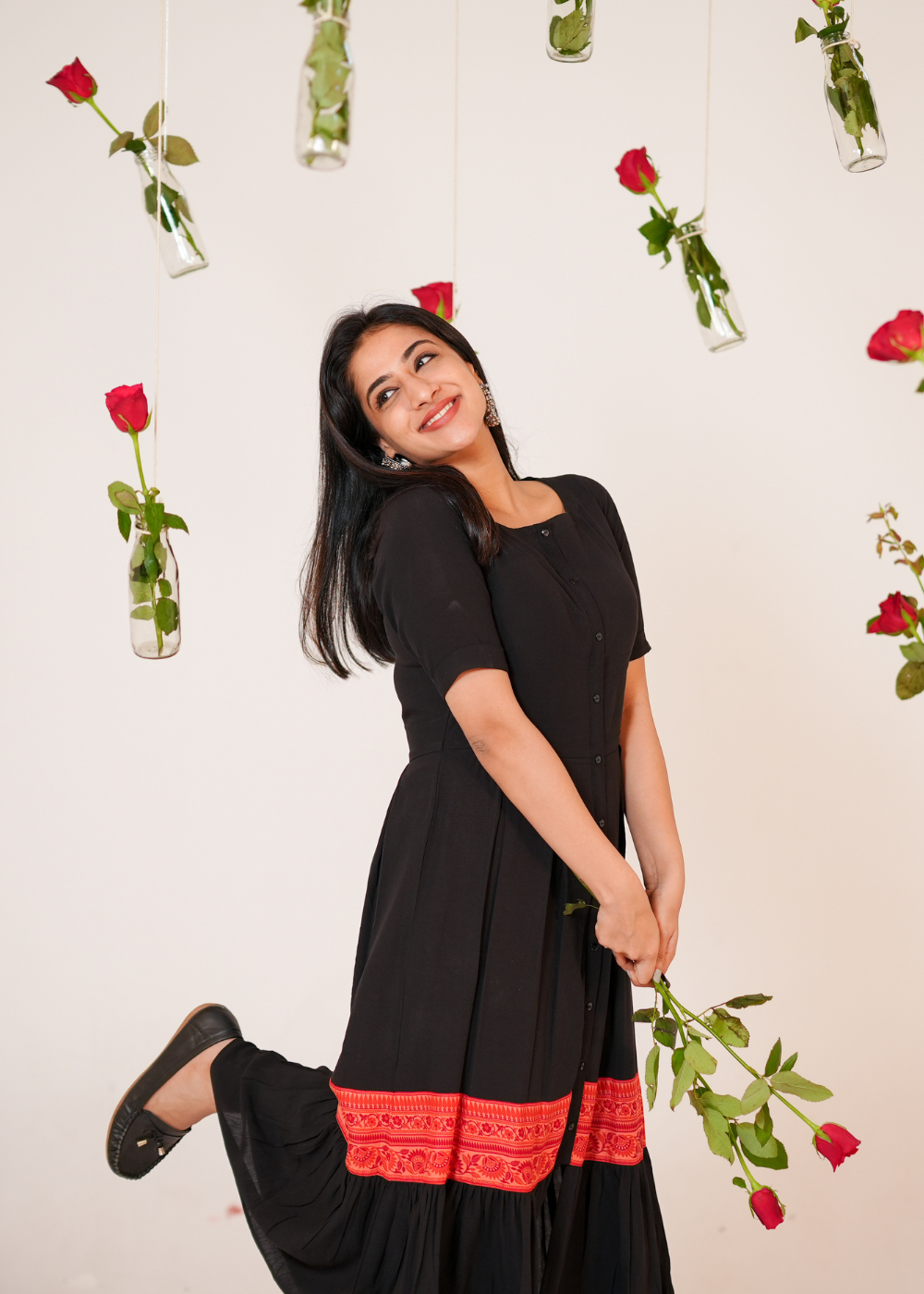 Red Hot Black Dress**