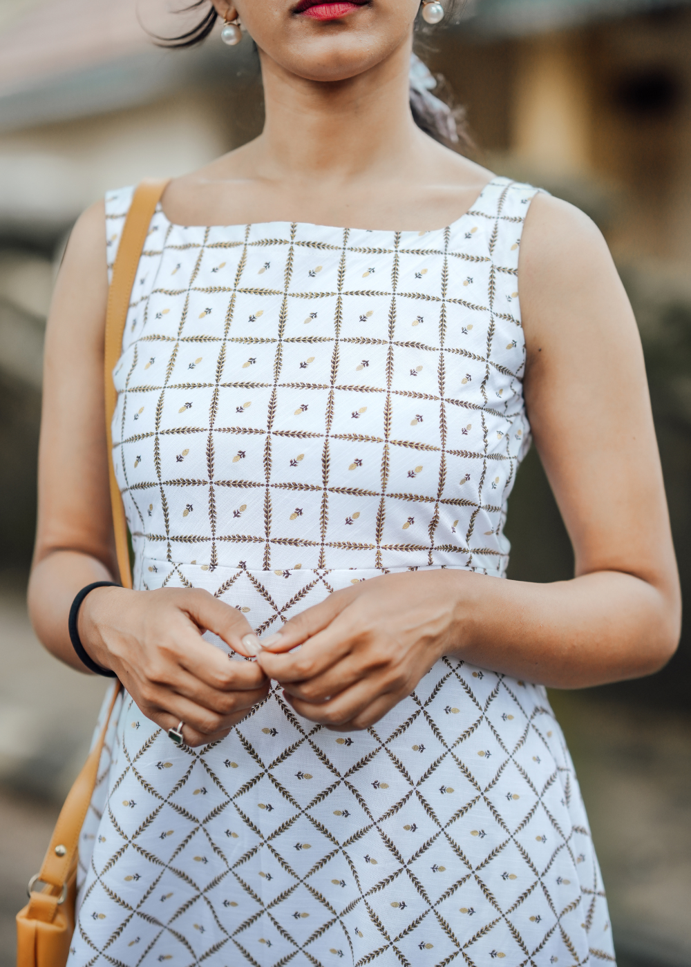 Ethnic Shrug Dress**