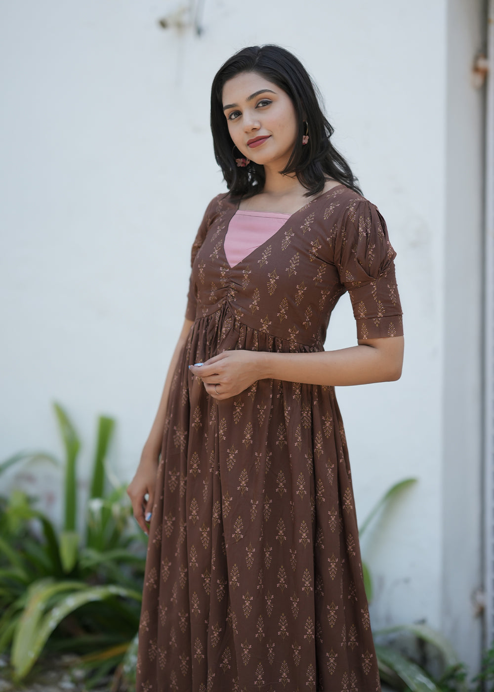 Classic Brown Dress**