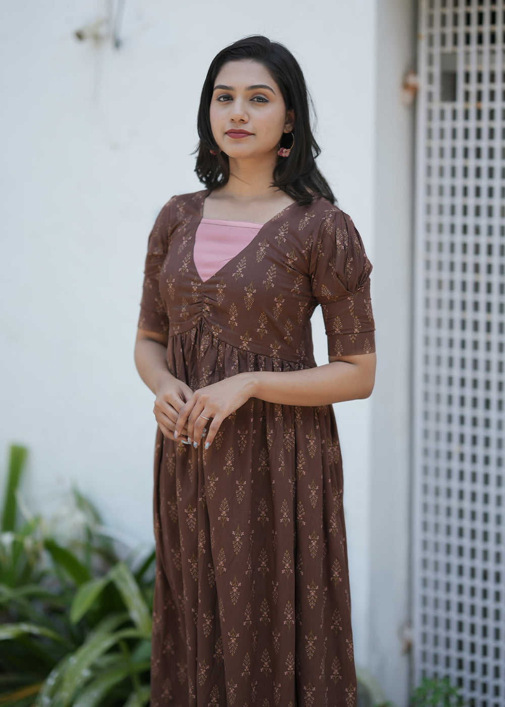 Classic Brown Dress**