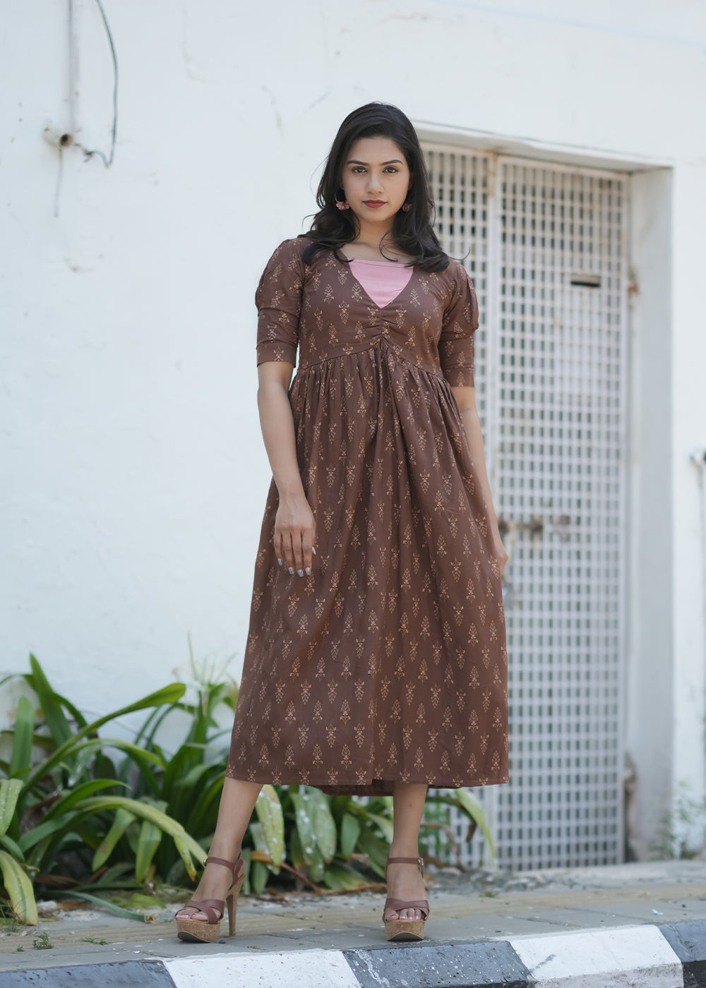 Classic Brown Dress**