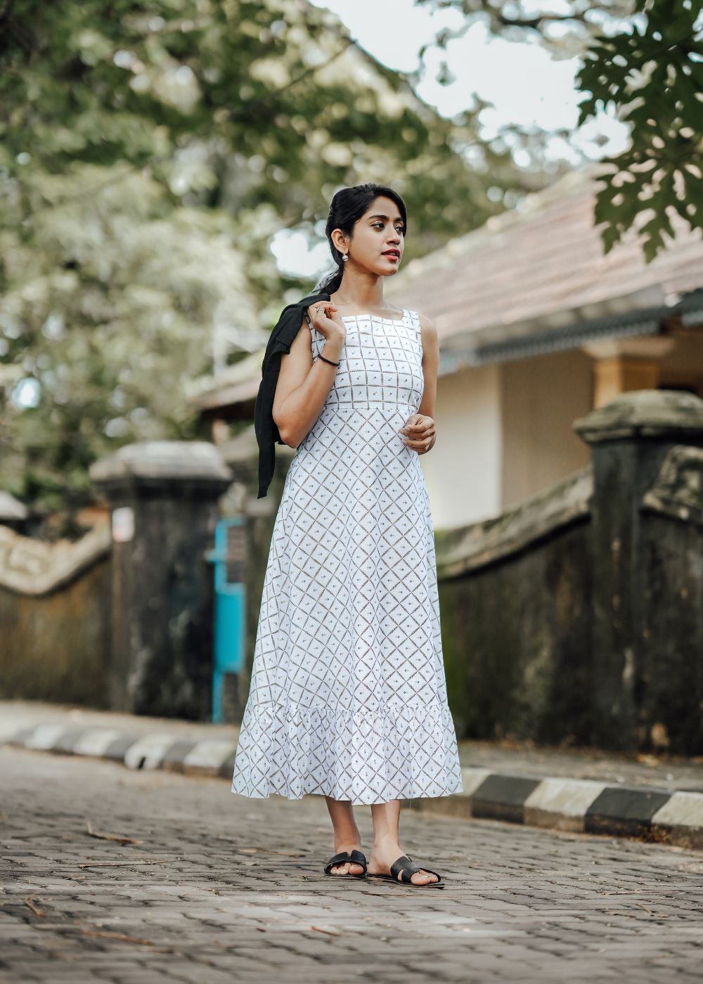 Ethnic Shrug Dress**