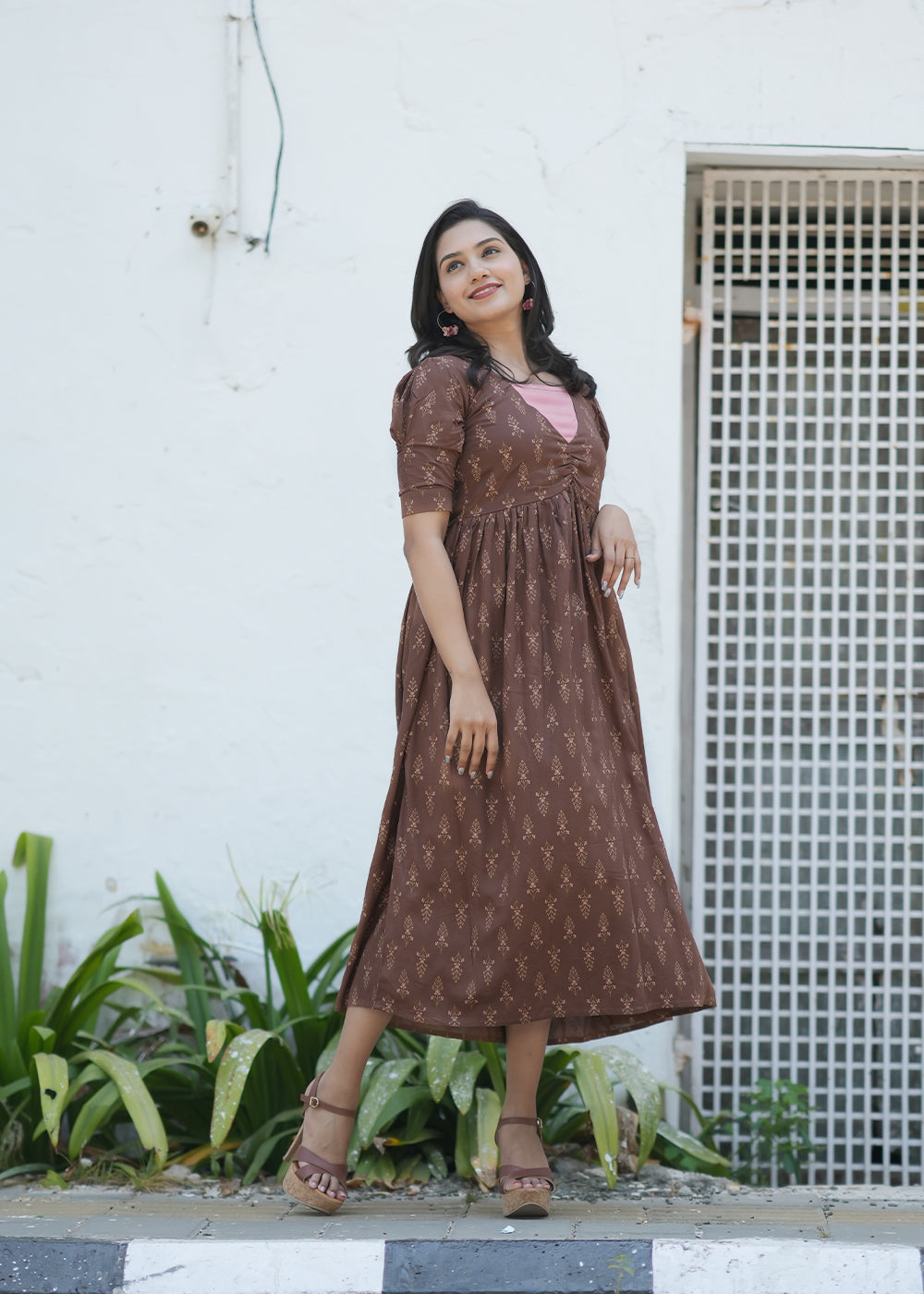 Classic Brown Dress**