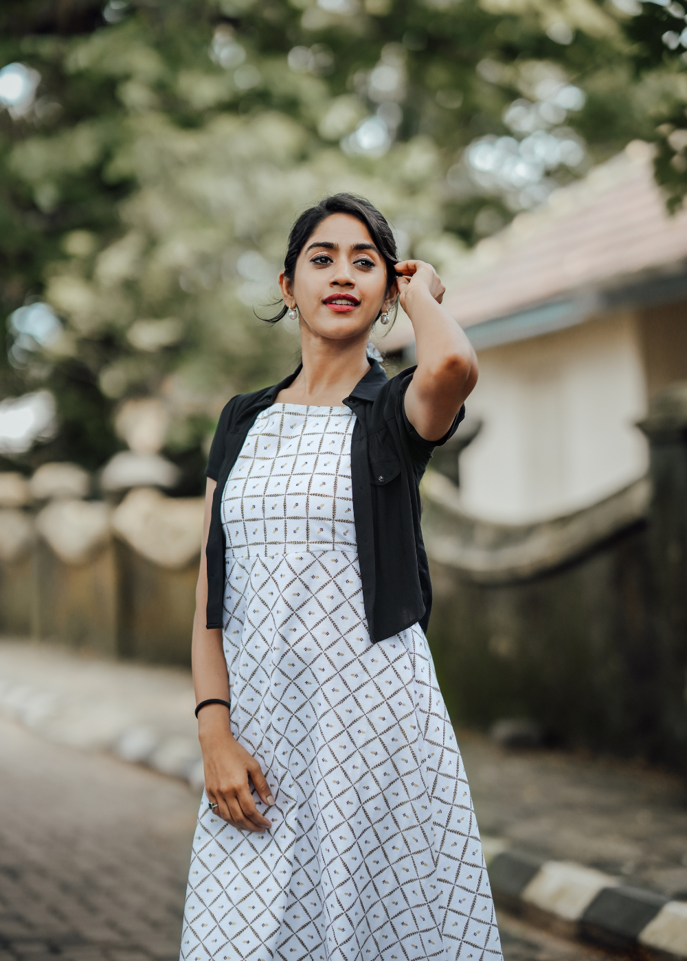 Ethnic Shrug Dress**