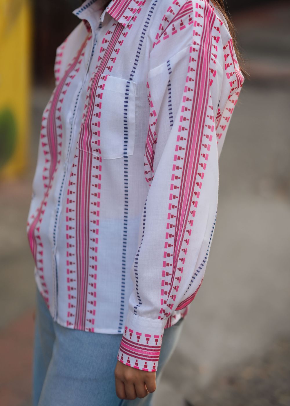 Pink Ikat Shirt