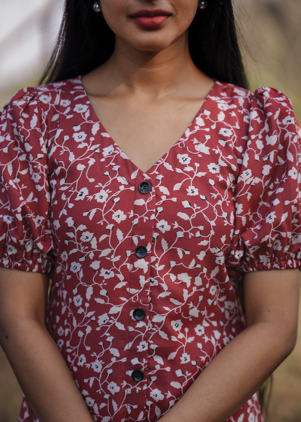 Burgundy Sheath Dress**
