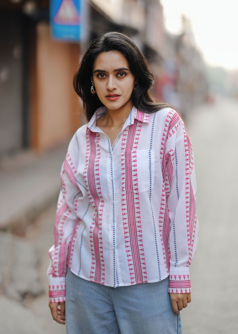 Pink Ikat Shirt